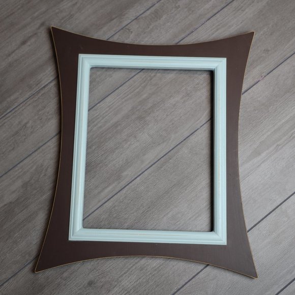 11x14 Brown and Blue Picture Frame - Picture 1 of 13